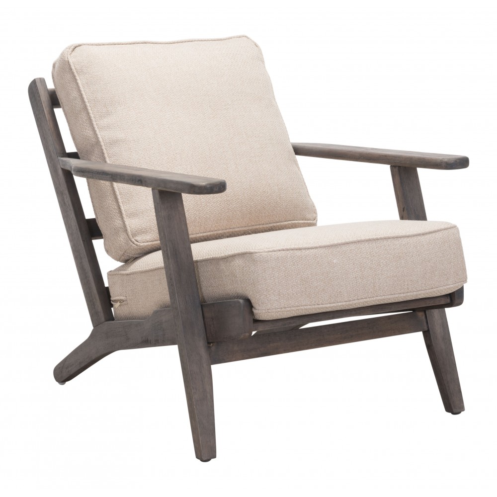 Tahoe Lounge Chair Beige & Brown