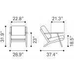 Tahoe Lounge Chair Beige & Brown