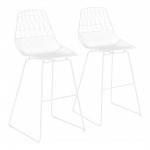 Brody Bar Chair (Set of 2) White