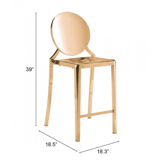 Eclipse Counter Chair (Set of 2) Gold