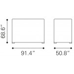 Lisbon Modular Back / Armrest only Gray