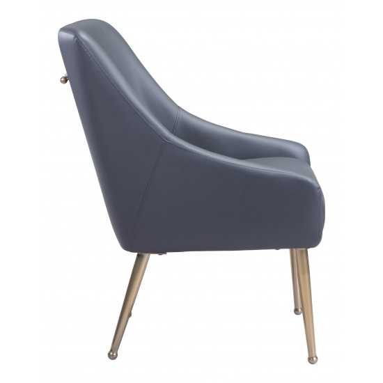 Mira Dining Chair Gray & Gold