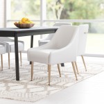 Mira Dining Chair White & Gold