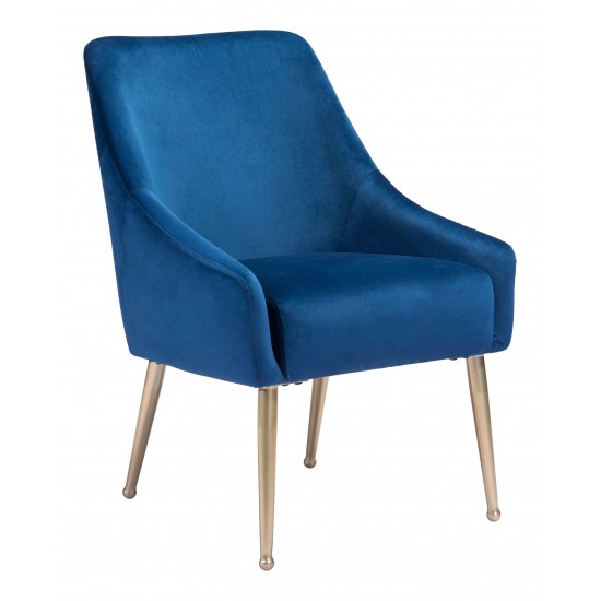 Mira Dining Chair Navy & Gold