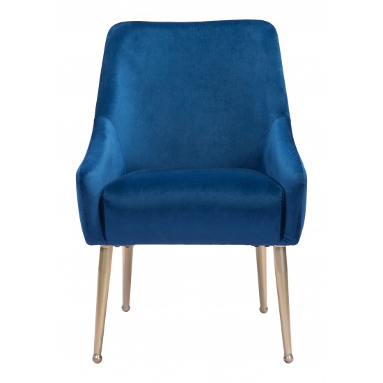 Mira Dining Chair Navy & Gold