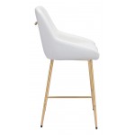 Mira Counter Chair White & Gold