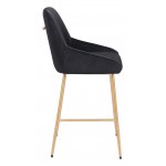 Mira Counter Chair Black & Gold