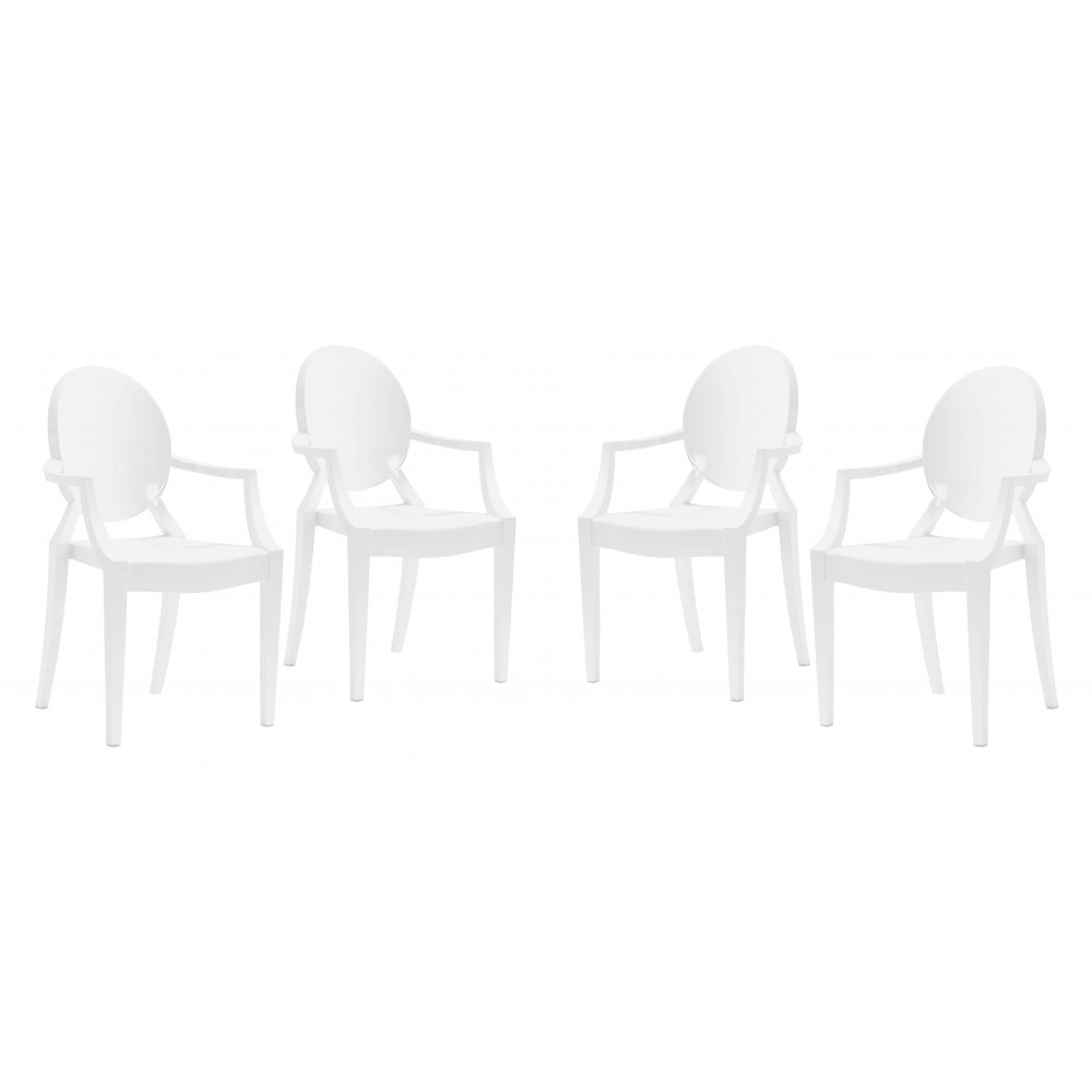 Anime Dining Chair (Set of 4) White