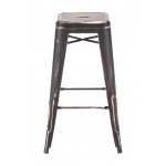 Marius Barstool (Set of 2) Antique Black Gold