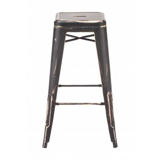 Marius Barstool (Set of 2) Antique Black Gold