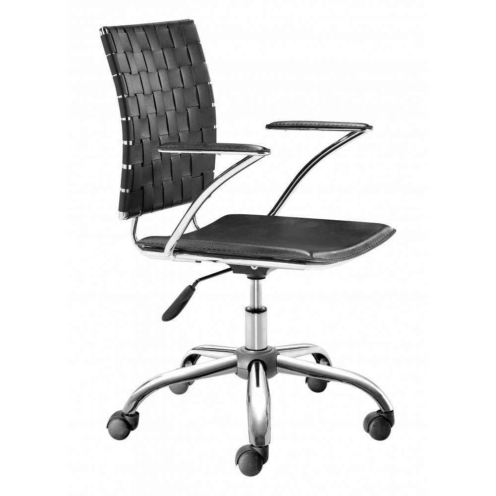 Criss Cross Office Chair Black