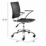 Criss Cross Office Chair Black