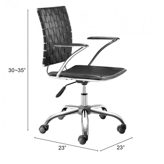 Criss Cross Office Chair Black