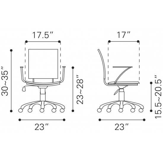 Criss Cross Office Chair Black