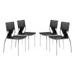 Trafico Dining Chair (Set of 4) Black