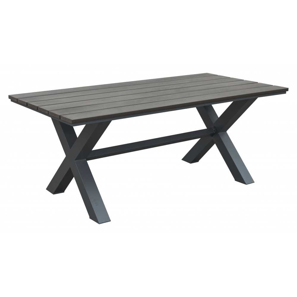 Bodega Dining Table Gray & Brown