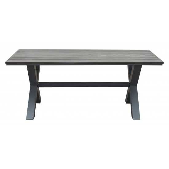 Bodega Dining Table Gray & Brown