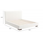 Amelie Queen Bed White