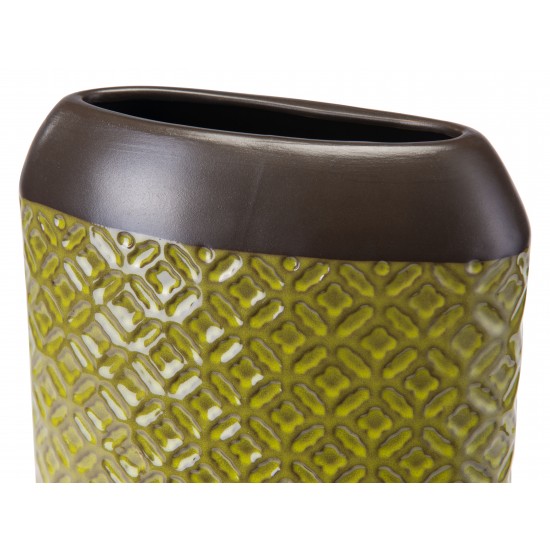 Small Square Planter Olive Green