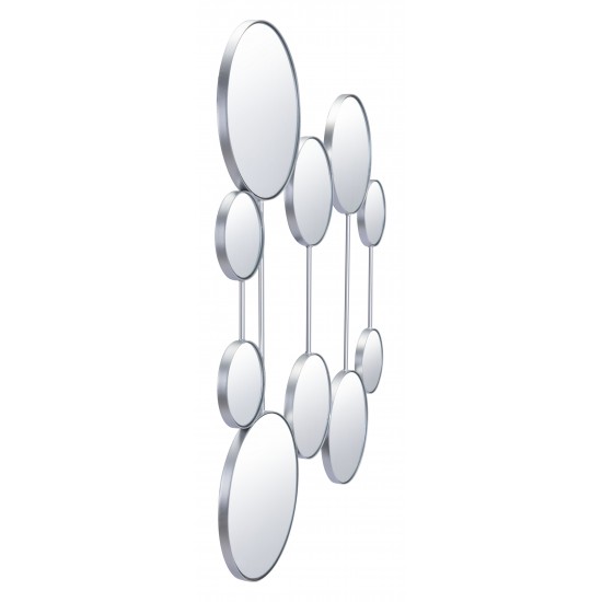Cery Round Mirrors Silver