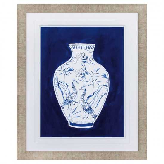 Indigo Porcelain Vase II