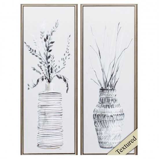 Textured Vase Panel S/2