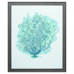 Aqua Coral On White II