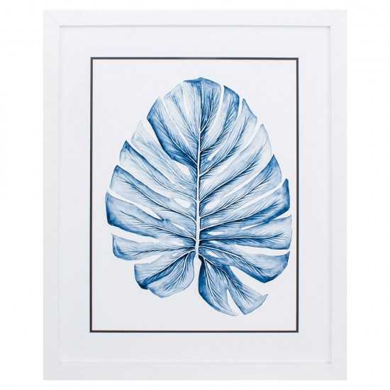 Indigo Tropical Leaf I