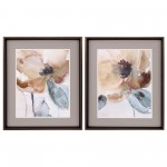 Watercolor Poppy S/2