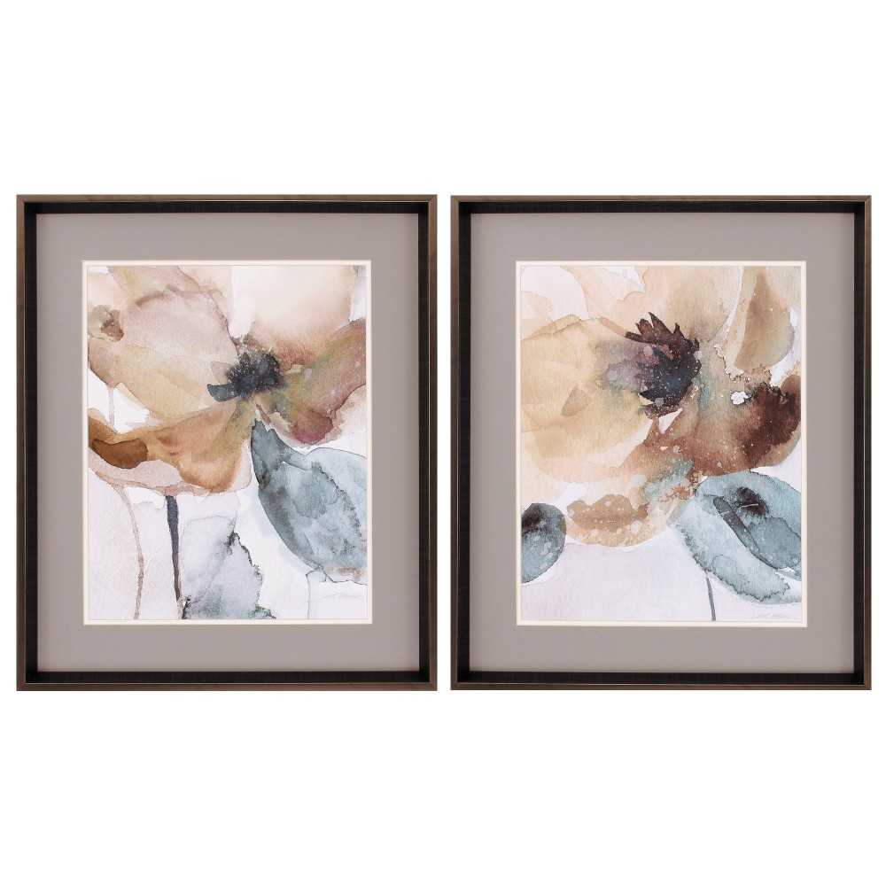 Watercolor Poppy S/2 Watercolor Poppy S/2