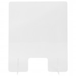 Acrylic Free-Standing Register Shield / Sneeze Guard, 32"H x 40"L