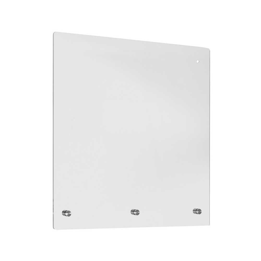Acrylic Suspended Register Shield / Sneeze Guard, 24"H x 24"L - Hanging and Mounting Hardware Included