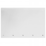 Acrylic Suspended Register Shield / Sneeze Guard, 24"H x 36"L - Hanging and Mounting Hardware Included