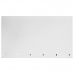 Acrylic Suspended Register Shield / Sneeze Guard, 24"H x 42"L - Hanging and Mounting Hardware Included