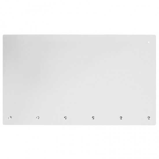 Acrylic Suspended Register Shield / Sneeze Guard, 24"H x 42"L - Hanging and Mounting Hardware Included