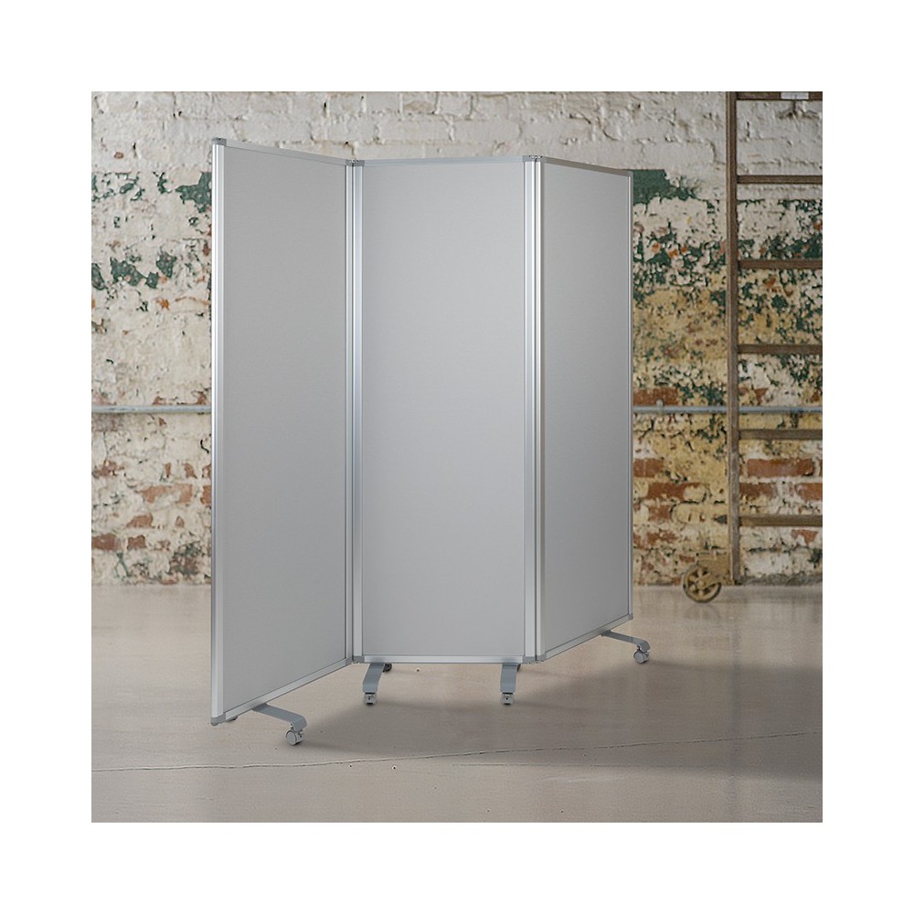 Double Sided Mobile Whiteboard/Cloth Partition with Lockable