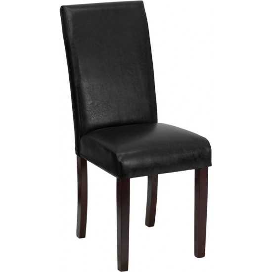 Black LeatherSoft Parsons Chair