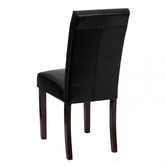Black LeatherSoft Parsons Chair