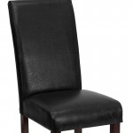 Black LeatherSoft Parsons Chair