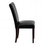 Black LeatherSoft Parsons Chair