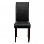 Black LeatherSoft Parsons Chair