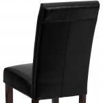 Black LeatherSoft Parsons Chair