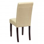 Ivory LeatherSoft Parsons Chair