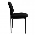 Comfort Black Fabric Stackable Steel Side Reception Chair