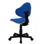 Blue Fabric Swivel Ergonomic Task Office Chair