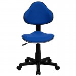 Blue Fabric Swivel Ergonomic Task Office Chair