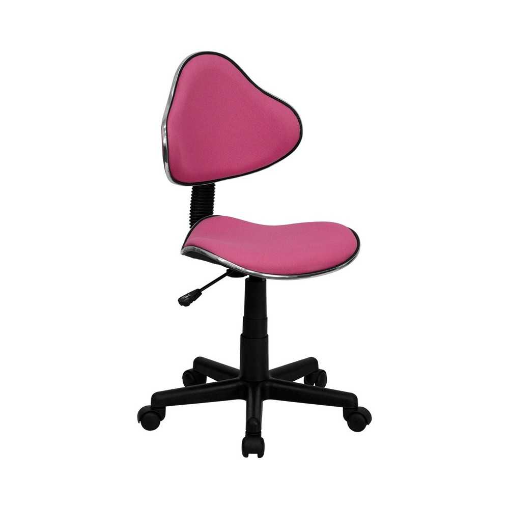 Pink Fabric Swivel Ergonomic Task Office Chair Pink Fabric Swivel Ergonomic Task Office Chair