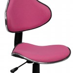 Pink Fabric Swivel Ergonomic Task Office Chair
