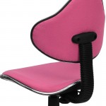 Pink Fabric Swivel Ergonomic Task Office Chair