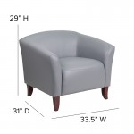 Gray LeatherSoft Chair